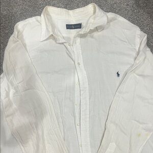 Polo by Ralph Lauren Men's Classic White Button-Down Shirt
